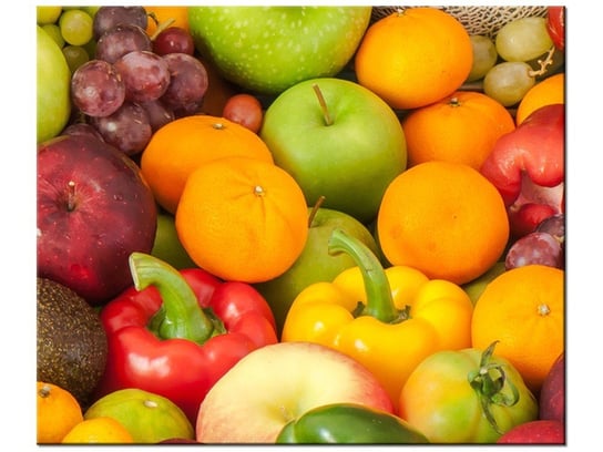 Obraz Owoce i warzywa, 60x50 cm Oobrazy
