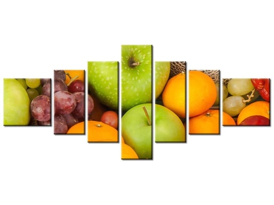 Obraz Owoce i warzywa, 7 elementów, 160x70 cm Oobrazy