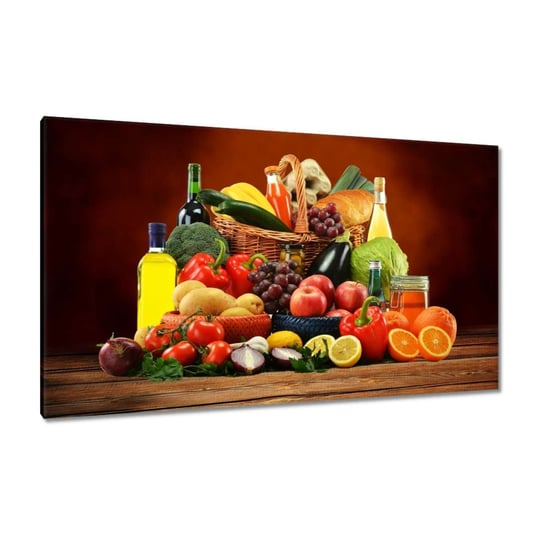 Obraz Owoce Warzywa do kuchni, 120x70cm ZeSmakiem