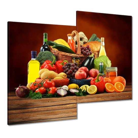 Obraz Owoce Warzywa do kuchni, 80x70cm ZeSmakiem