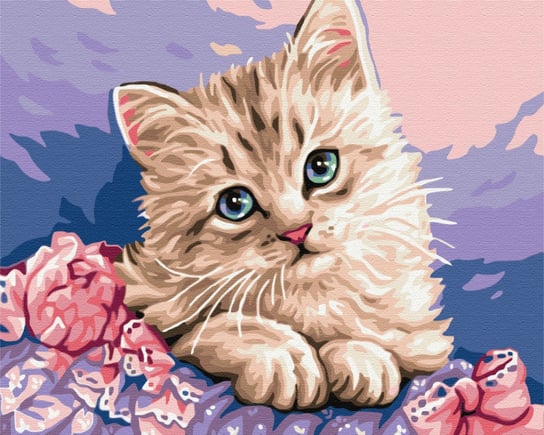 Obraz Paint it! Malowanie po numerach, Błękitnooki kot Symag