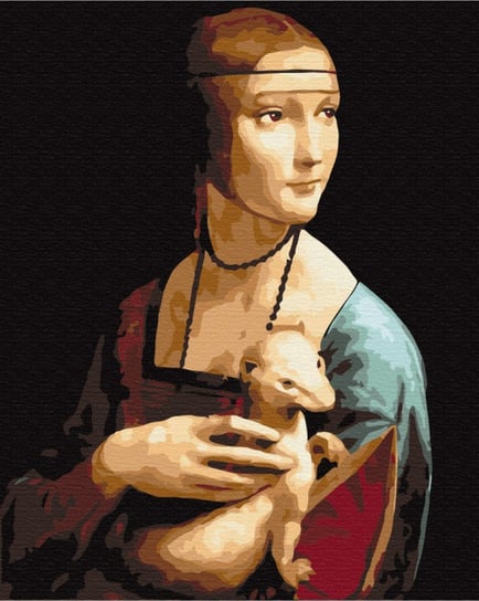 Obraz Paint it! Malowanie po numerach, Dama z łasiczką - Leonardo da Vinci Symag