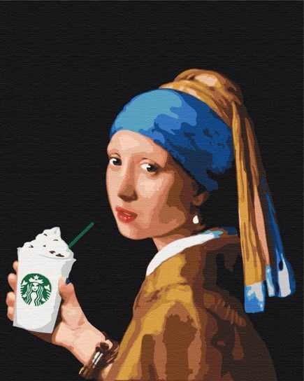 Obraz Paint it! Malowanie po numerach, Dziewczyna z podwójnym latte Symag