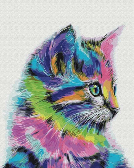 Obraz Paint it! Malowanie po numerach, Neonowy kot Symag
