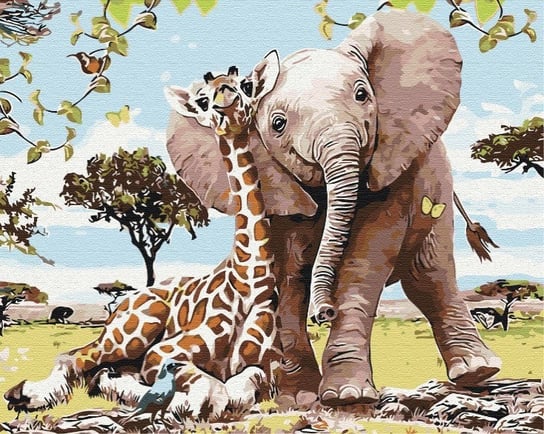 Obraz Paint it! Malowanie po numerach, Przyjaciele z safari Symag