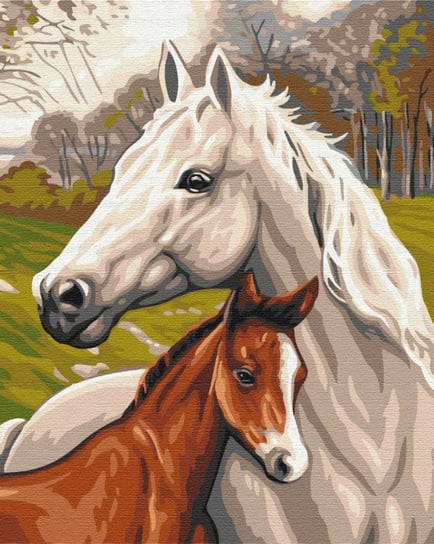 Obraz Paint it! Malowanie po numerach, Rodzina koni Symag