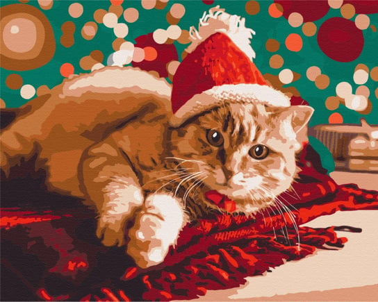 Obraz Paint it! Malowanie po numerach, Santa kot Symag