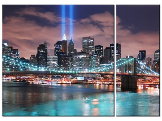 Obraz Panorama Manhattanu, 2 elementy, 70x50 cm Oobrazy