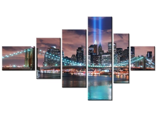 Obraz Panorama Manhattanu, 6 elementów, 180x100 cm Oobrazy