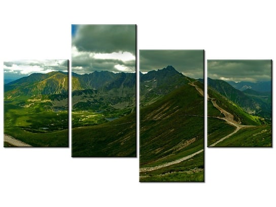 Obraz Panorama Tatr, 4 elementy, 120x70 cm Oobrazy