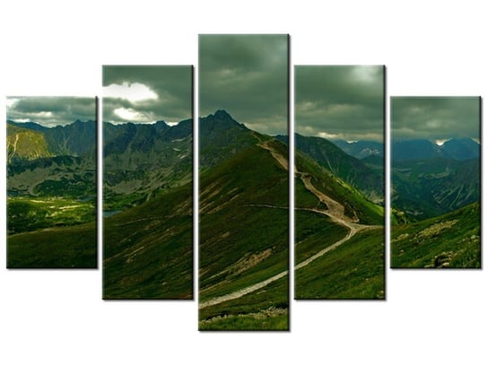 Obraz Panorama Tatr, 5 elementów, 100x63 cm Oobrazy