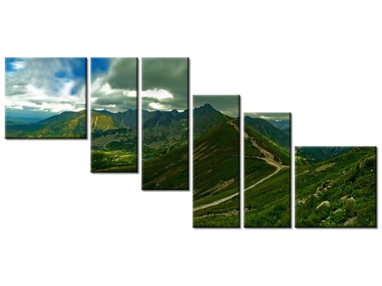 Obraz, Panorama Tatr, 6 elementów, 220x100 cm Oobrazy