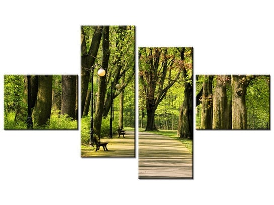 Obraz Park Cytadela, 4 elementy, 140x80 cm Oobrazy