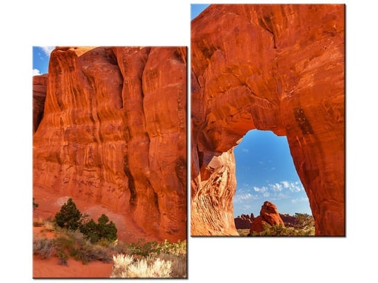 Obraz Park Moab w Utah, 2 elementy, 80x70 cm Oobrazy