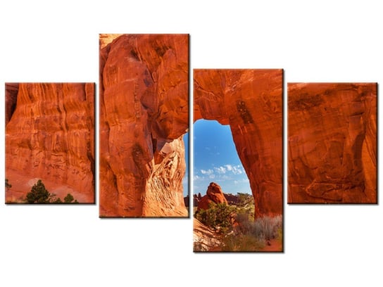 Obraz Park Moab w Utah, 4 elementy, 120x70 cm Oobrazy