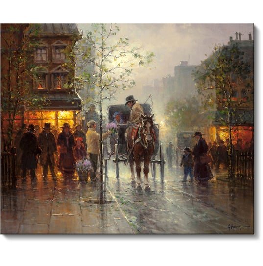 Obraz - Paryski Sprzedawca Kwiatów, obraz Paryż, 120x100 cm / PRINTORAMA PRINTORAMA