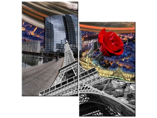 Obraz Paryż, 2 elementy, 60x60 cm Oobrazy