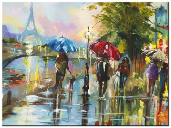 Obraz Paryż w deszczu, 40x30 cm Oobrazy