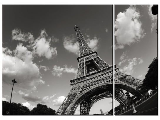 Obraz Paryż Wieża Eiffla, 2 elementy, 70x50 cm Oobrazy