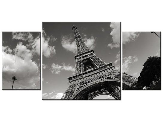 Obraz Paryż Wieża Eiffla, 3 elementy, 80x40 cm Oobrazy