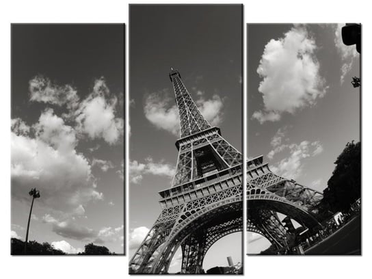 Obraz Paryż Wieża Eiffla, 3 elementy, 90x70 cm Oobrazy