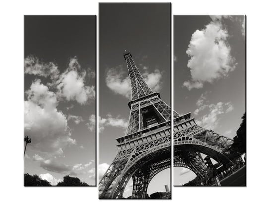 Obraz Paryż Wieża Eiffla, 3 elementy, 90x80 cm Oobrazy