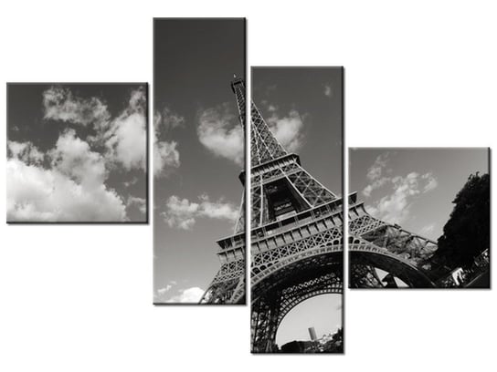 Obraz Paryż Wieża Eiffla, 4 elementy, 100x70 cm Oobrazy