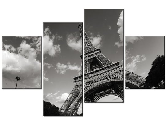 Obraz Paryż Wieża Eiffla, 4 elementy, 120x80 cm Oobrazy