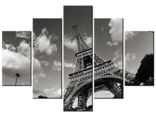 Obraz, Paryż Wieża Eiffla, 5 elementów, 150x105 cm Oobrazy