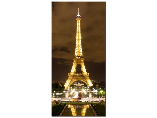 Obraz, Paryż Wieża Eiffla - zdjęcie nocą, 55x115 cm Oobrazy