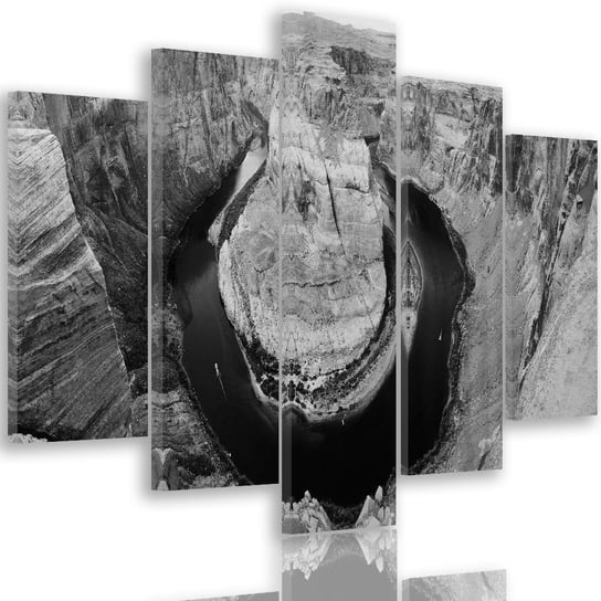Obraz pięcioczęściowy na płótnie: Widok na Wielki Kanion 2, 120x250 cm Feeby
