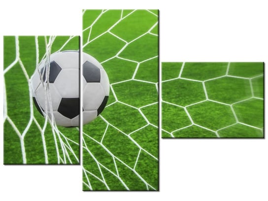 Obraz Piłka w bramce, 3 elementy, 100x70 cm Oobrazy