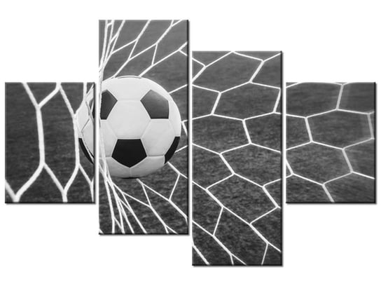 Obraz Piłka w bramce, 4 elementy, 120x80 cm Oobrazy