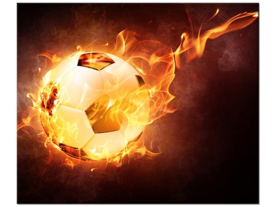 Obraz Piłka w ogniu, 60x50 cm Oobrazy