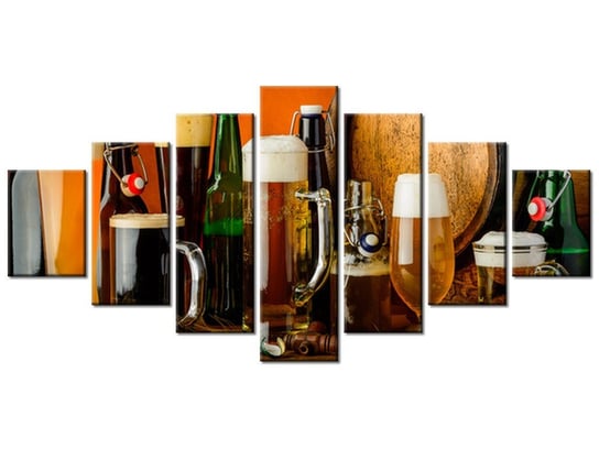 Obraz Piwo domowe, 7 elementów, 210x100 cm Oobrazy