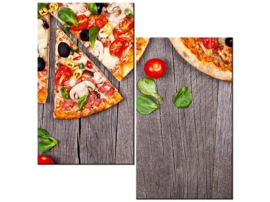 Obraz Pizza, 2 elementy, 60x60 cm Oobrazy