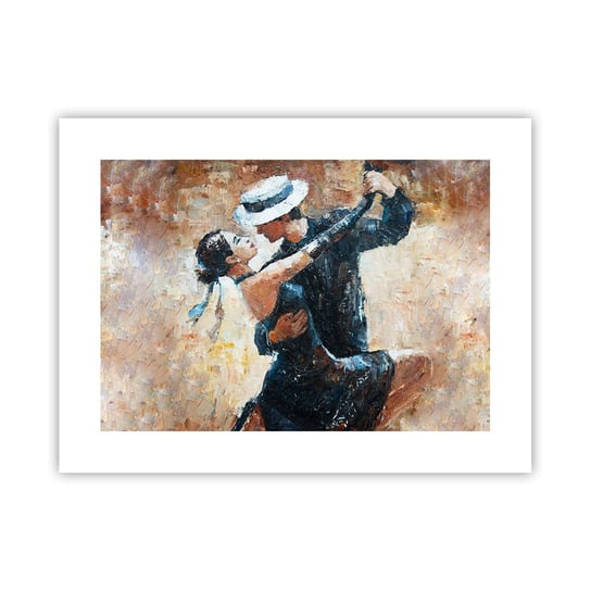 Obraz - Plakat - A la Rudolf Valentino - 40x30cm - Abstrakcja Taniec Tango - Foto Plakaty na ścianę bez ramy - Plakat do Salonu Sypialni ARTTOR ARTTOR