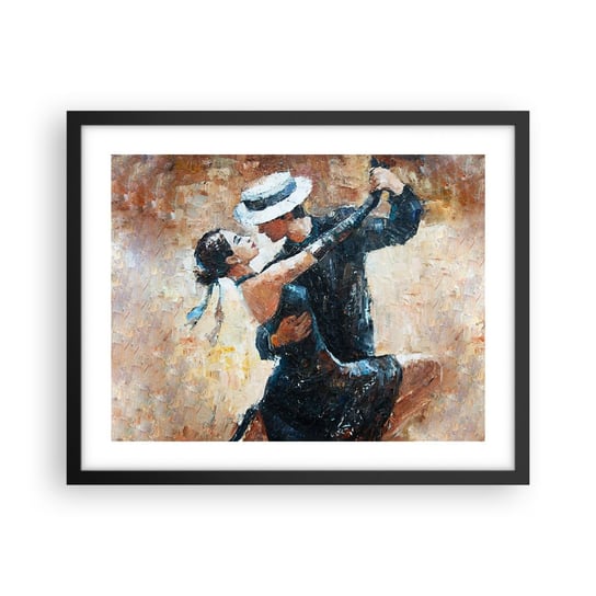 Obraz - Plakat - A la Rudolf Valentino - 50x40cm - Abstrakcja Taniec Tango - Foto Plakaty w ramie koloru czarnego do Salonu Sypialni ARTTOR ARTTOR