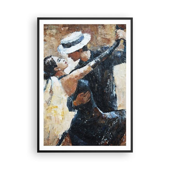 Obraz - Plakat - A la Rudolf Valentino - 70x100cm - Abstrakcja Taniec Tango - Foto Plakaty w ramie koloru czarnego do Salonu Sypialni ARTTOR ARTTOR