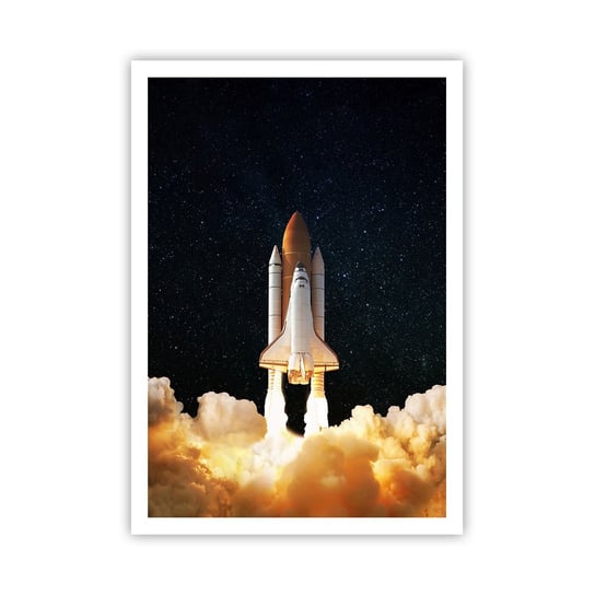 Obraz - Plakat - Ad astra! - 70x100cm - Kosmos Astronomia Statek Kosmiczny - Foto Plakaty bez ramy na ścianę do Salonu Sypialni ARTTOR ARTTOR