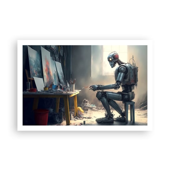 Obraz - Plakat - Akt kreacji - 91x61cm - Sztuka Malowanie Robot - Foto Plakaty na ścianę bez ramy - Plakat do Salonu Sypialni ARTTOR ARTTOR