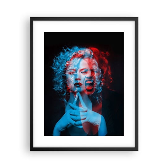 Obraz - Plakat - Alter ego - 40x50cm - Abstrakcja Kobieta Twarz Kobiety - Foto Plakaty w ramie koloru czarnego do Salonu Sypialni ARTTOR ARTTOR