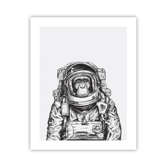 Obraz - Plakat - Alternatywna ewolucja - 40x50cm - Abstrakcja Astronauta Małpa - Foto Plakaty bez ramy do Salonu Sypialni ARTTOR ARTTOR