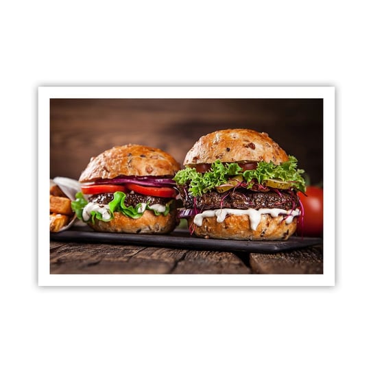 Obraz - Plakat - American dream - 91x61cm - Gastronomia Hamburger Kulinarne - Foto Plakaty na ścianę bez ramy - Plakat do Salonu Sypialni ARTTOR ARTTOR