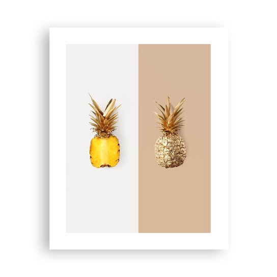 Obraz - Plakat - Ananas dla nas - 40x50cm - Ananas Owoce Deser - Foto Plakaty bez ramy do Salonu Sypialni ARTTOR ARTTOR