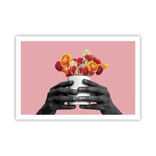 Obraz - Plakat - Apoteoza życia - 91x61cm - Abstrakcja Sztuka Kwiaty - Foto Plakaty na ścianę bez ramy - Plakat do Salonu Sypialni ARTTOR ARTTOR