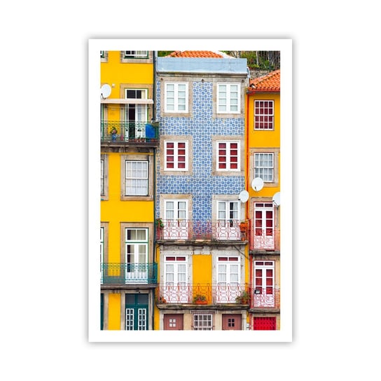 Obraz - Plakat - Barwy starego miasta - 61x91cm - Miasto Porto Architektura - Foto Plakaty na ścianę bez ramy - Plakat do Salonu Sypialni ARTTOR ARTTOR