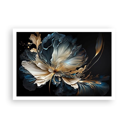 Obraz - Plakat - Baśniowy kwiat paproci - 100x70cm - Kwiat Botanika Art Deco - Foto Plakaty bez ramy na ścianę do Salonu Sypialni ARTTOR ARTTOR