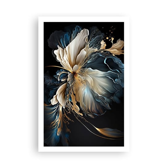 Obraz - Plakat - Baśniowy kwiat paproci - 61x91cm - Kwiat Botanika Art Deco - Foto Plakaty na ścianę bez ramy - Plakat do Salonu Sypialni ARTTOR ARTTOR