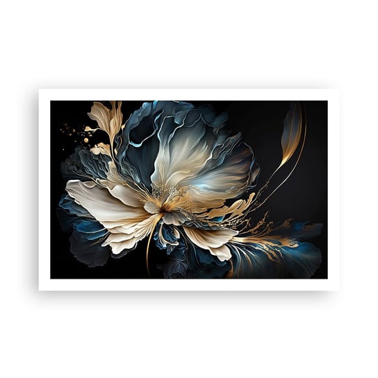 Obraz - Plakat - Baśniowy kwiat paproci - 91x61cm - Kwiat Botanika Art Deco - Foto Plakaty na ścianę bez ramy - Plakat do Salonu Sypialni ARTTOR ARTTOR